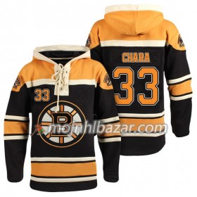 Dresovi Boston Bruins Zdeno Chara 33 Crna Hoodie Sawyer - Muške